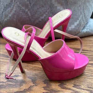 Olivia Ingrams Pink Platform Stiletto Heels.  Size 8.5